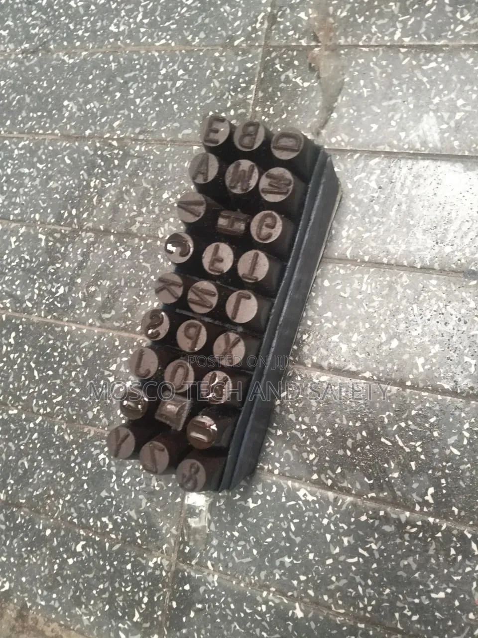 36-Piece Steel Letter Number Punch Set