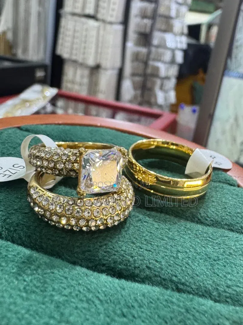 Double Stoned Wedding Rings