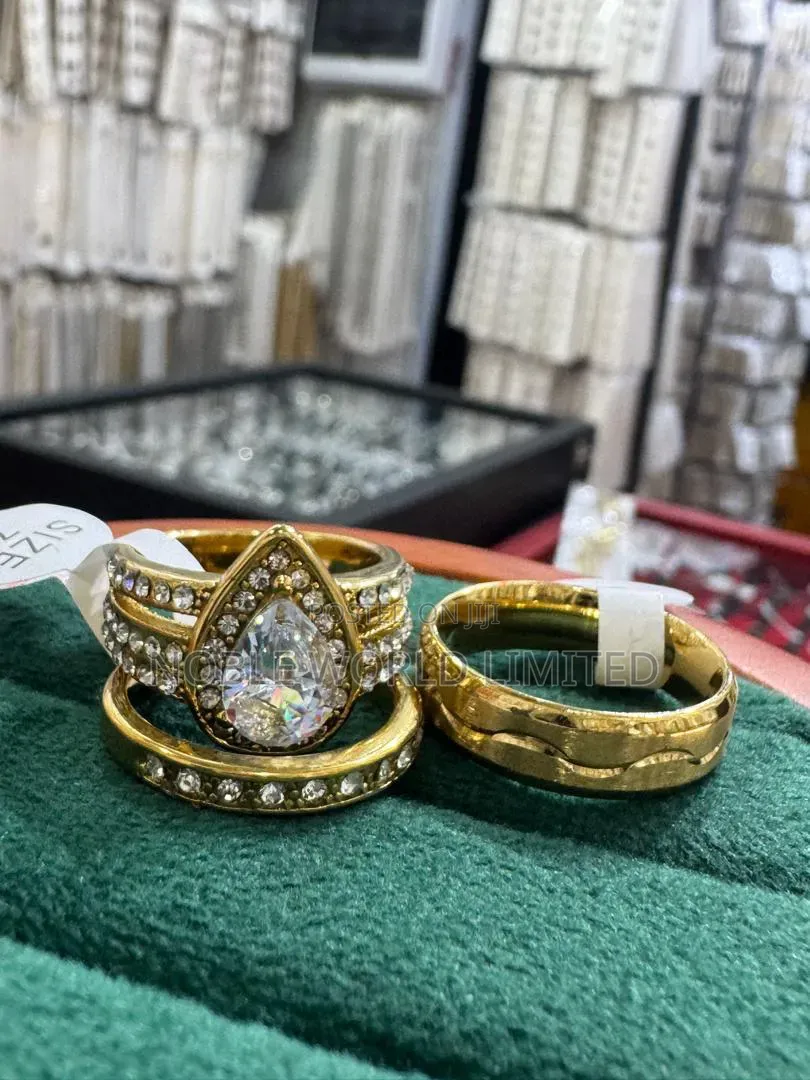 Double Stoned Wedding Rings