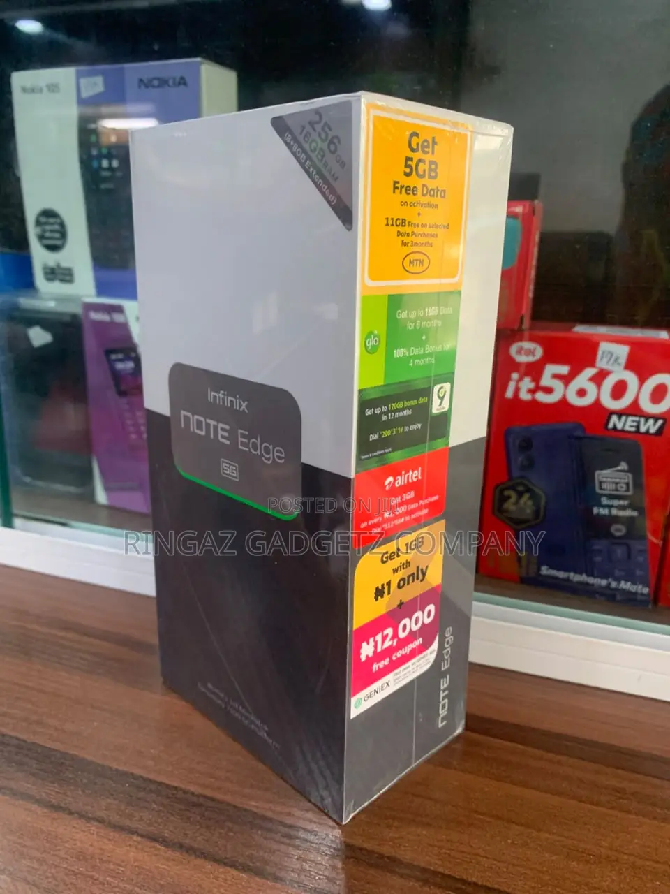 New Infinix Note Edge 256 GB Black
