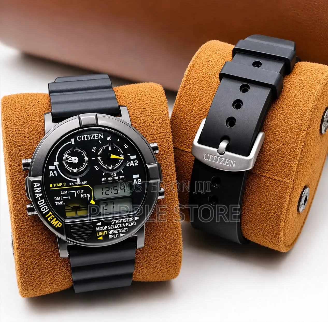 Citizen Digital and Analog Chronograph Water-Resistant Watch