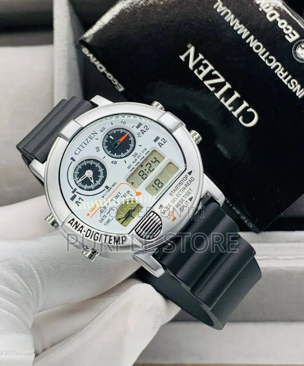 Citizen Digital and Analog Chronograph Water-Resistant Watch