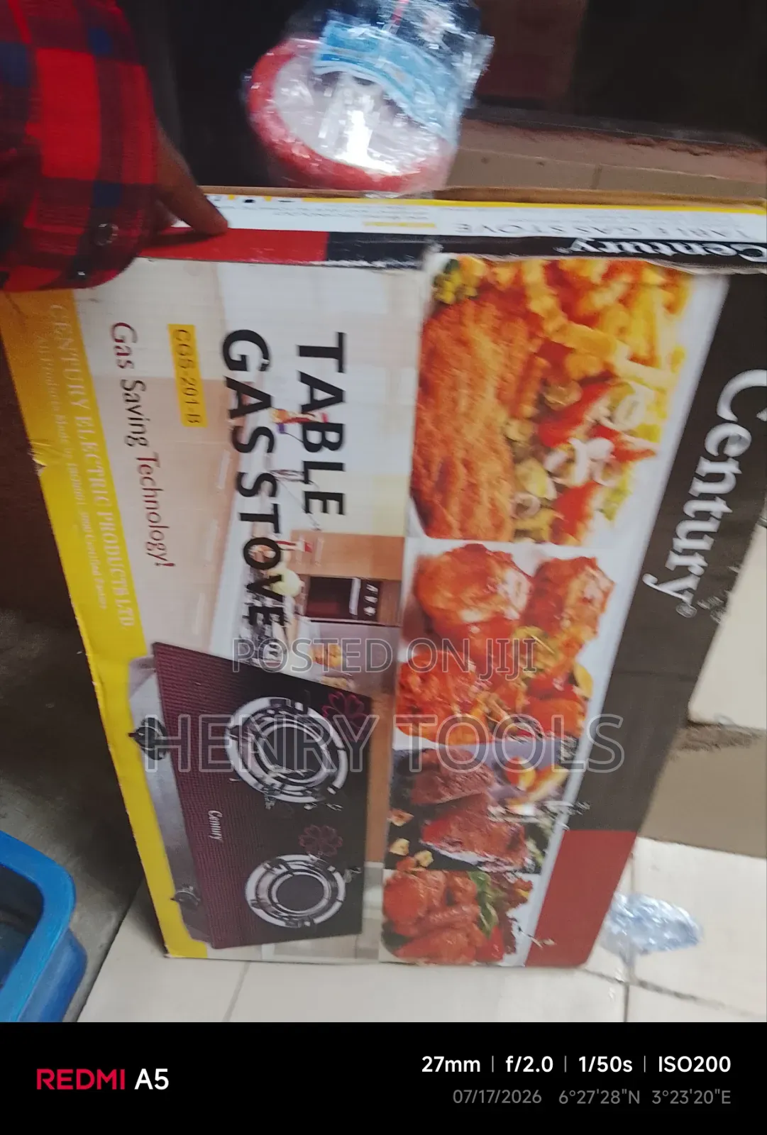 Table Gas Stove Double One