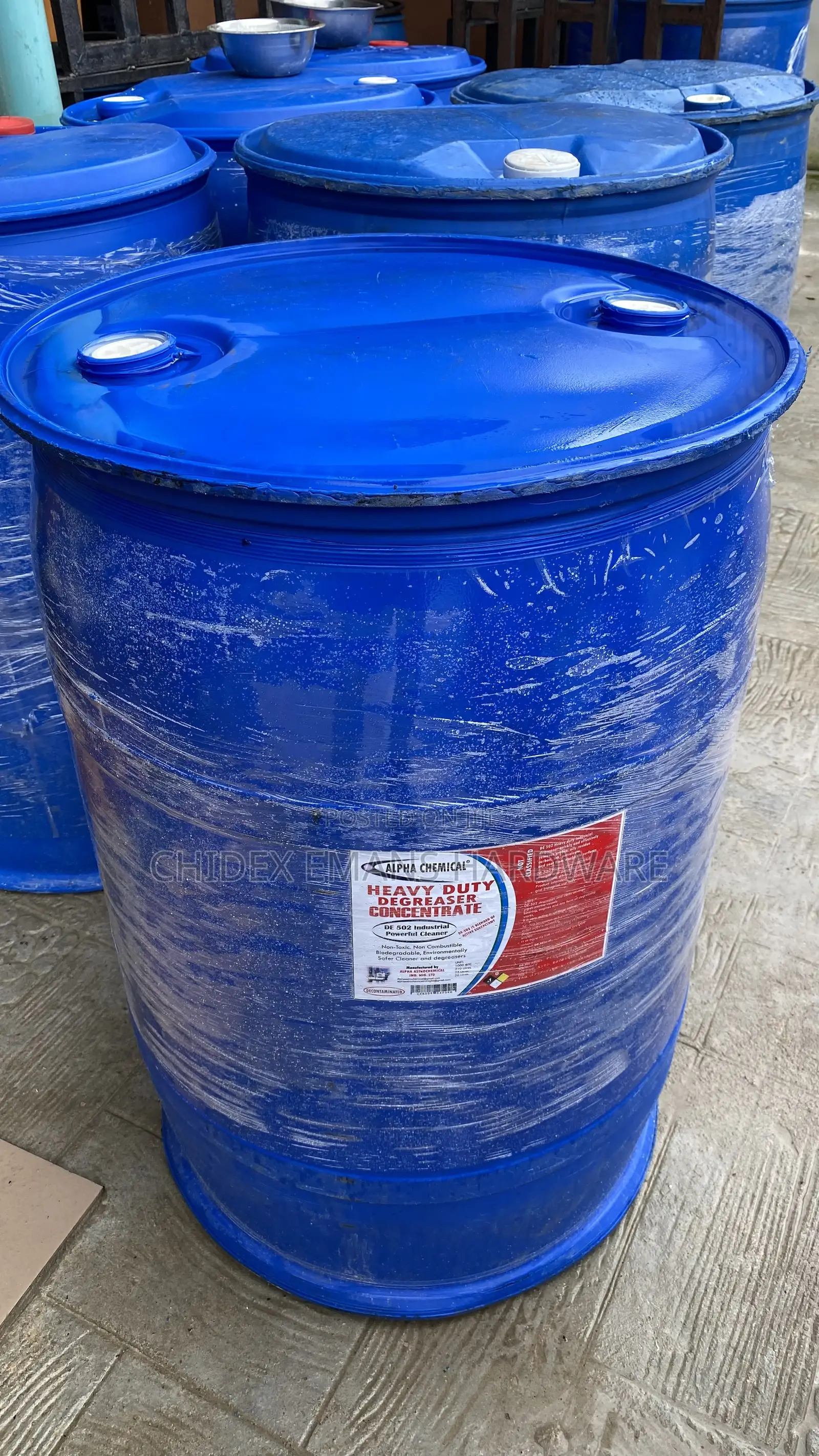 200-Liter Drum of Alpha Chemical Heavy-Duty Degreaser Concentrate