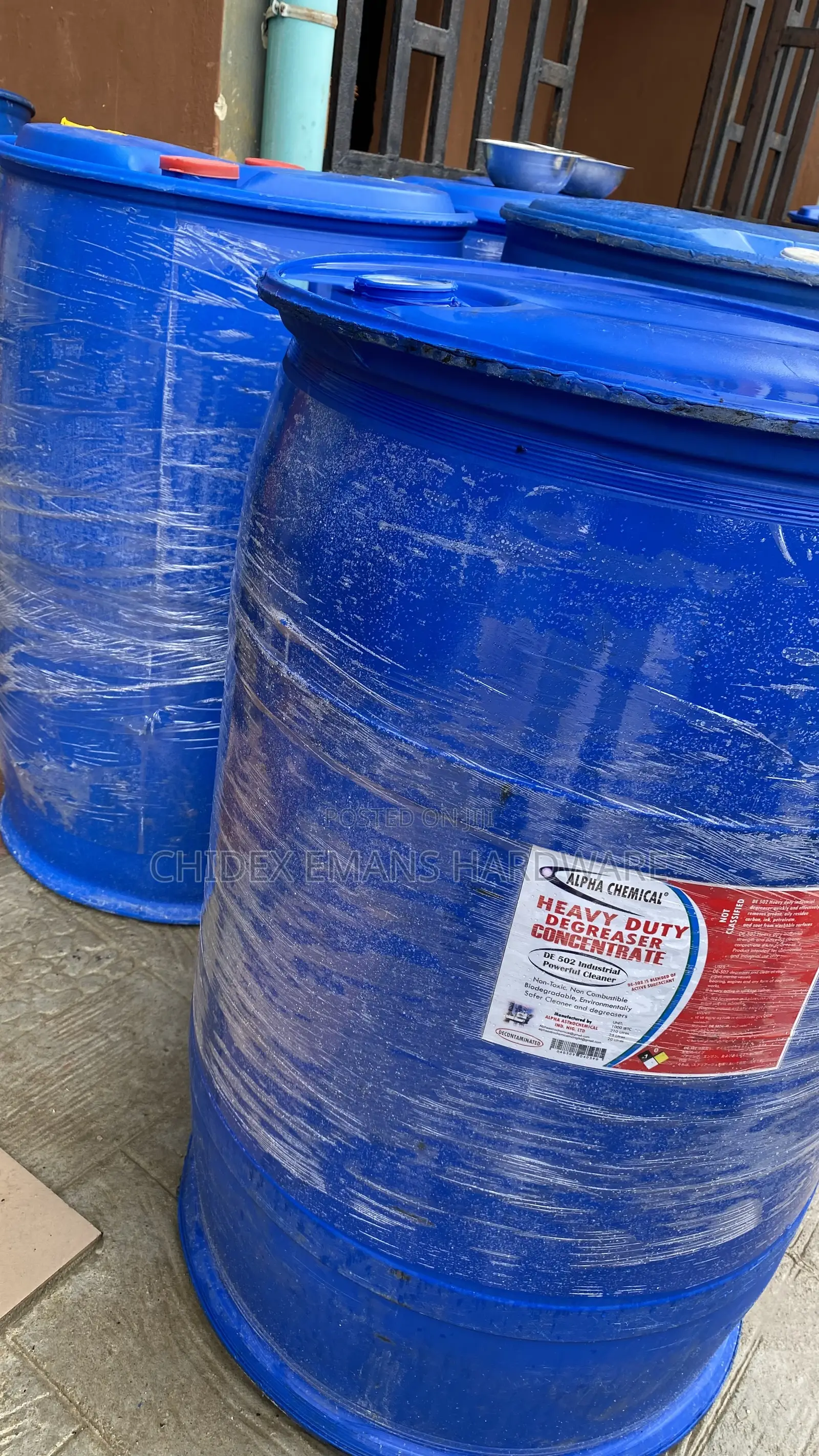 200-Liter Drum of Alpha Chemical Heavy-Duty Degreaser Concentrate