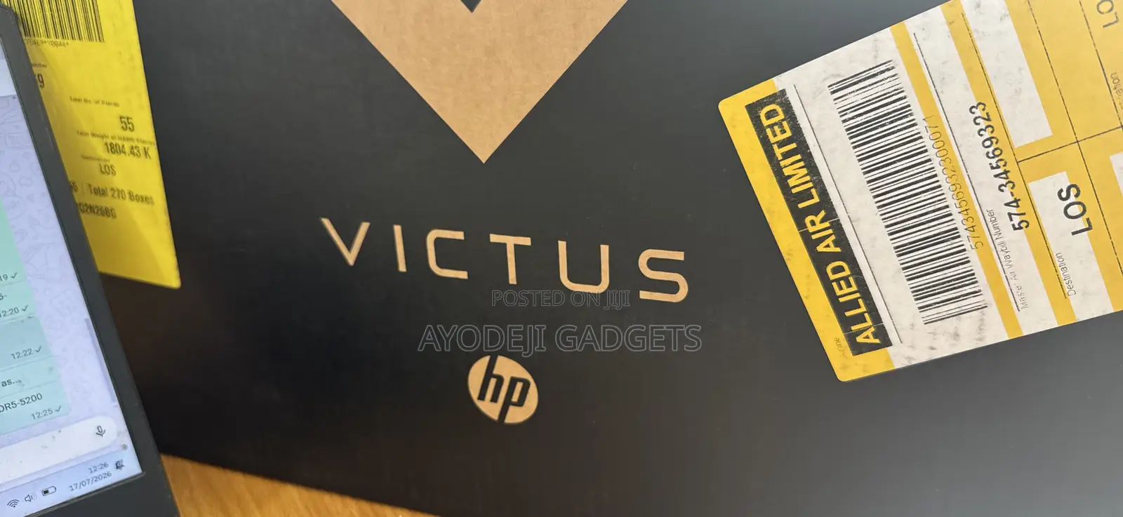 New Laptop HP Victus 15 24GB Intel HDD+SSD 512GB