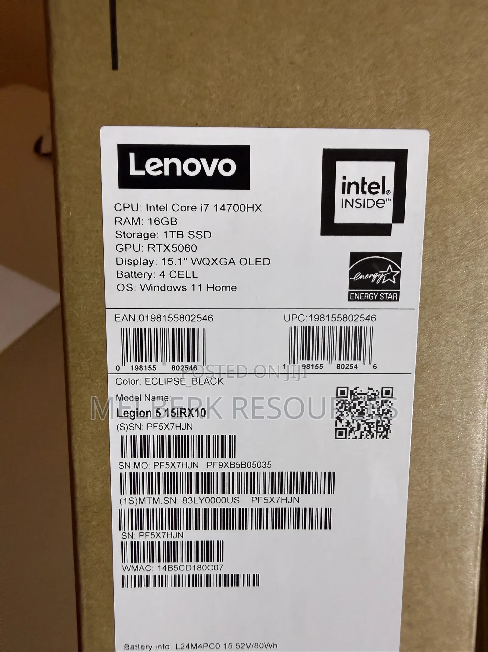 Laptop Lenovo Legion 5i 16GB Intel Core i7 SSD 1T