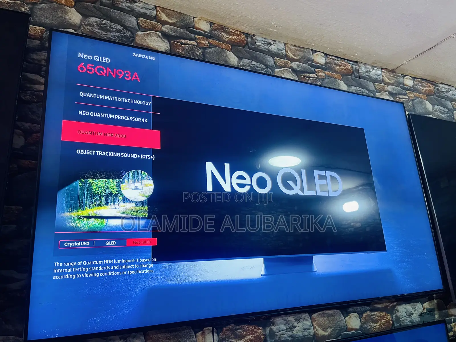 Samsung Open Box Neo Qled 65" Featuring Quantum Technology 120Hz Rate