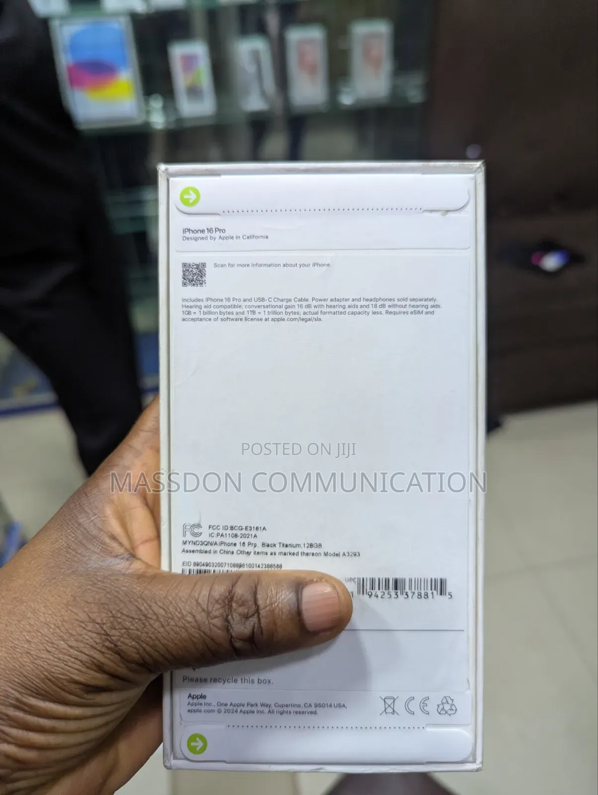 New Apple iPhone 16 Pro 128 GB Black