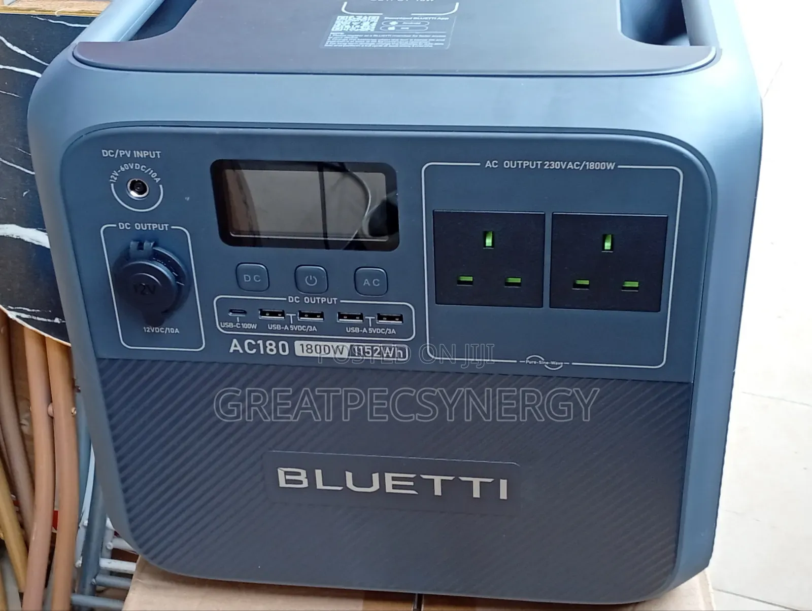 Bluetti AC180 Portable Power Station 1152Wh/1800w