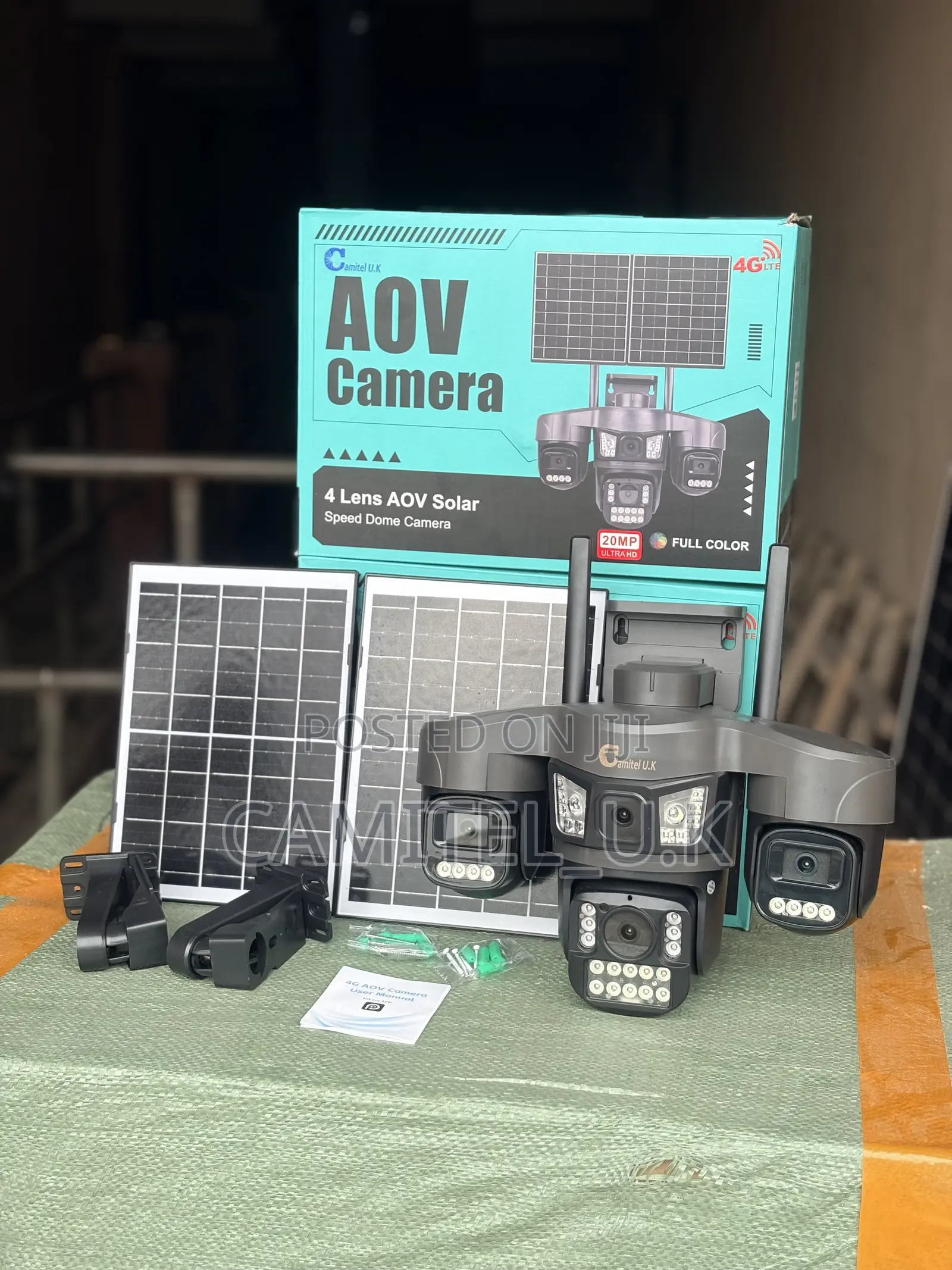 4-Lens AOV Solar Speed Dome PTZ Camera