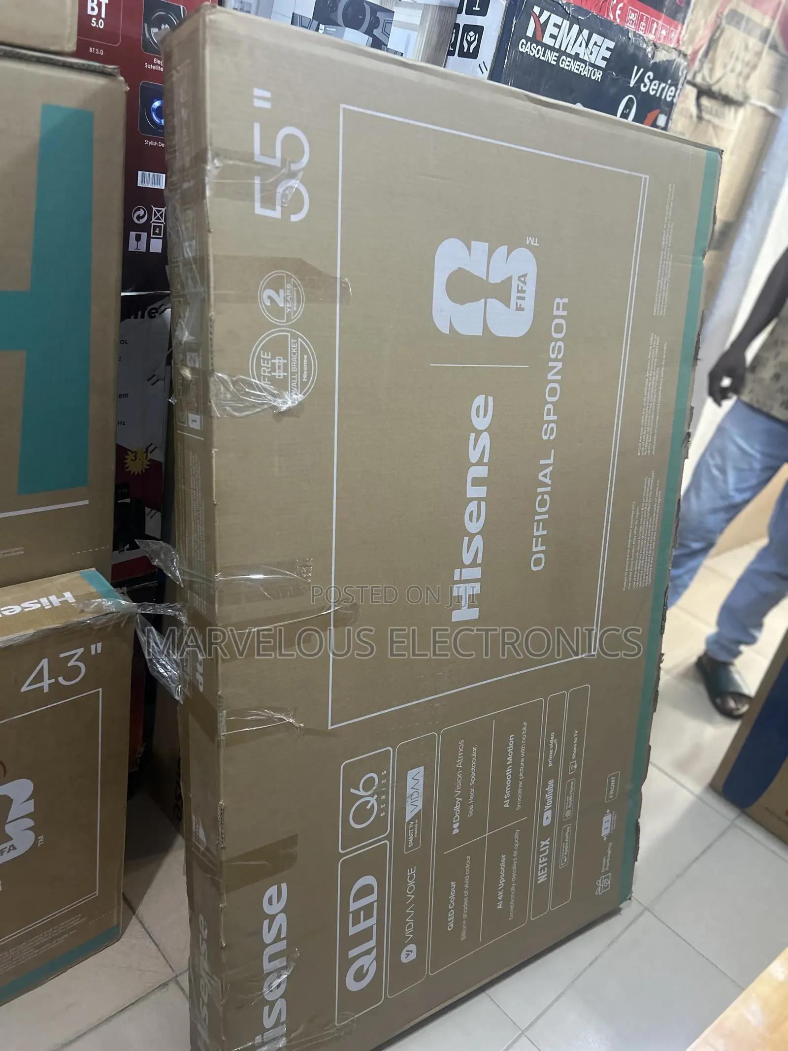 Brand New Hisense 55inch QLED Full HD Smart Television Warranty 2years