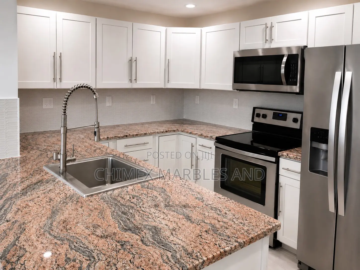 Premium Kitchen Top Marble Installation in Lagos