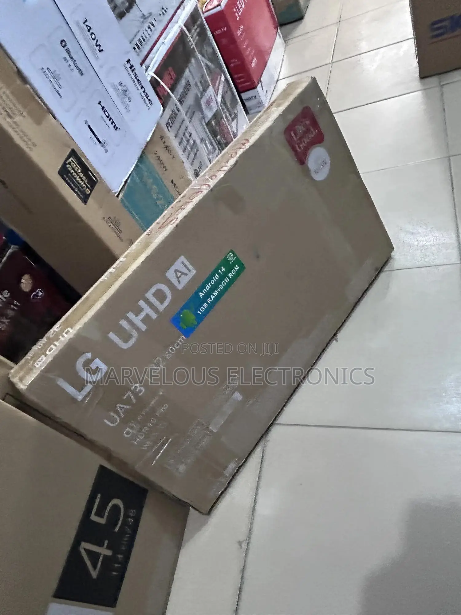 Brand New.LG 32inch Smart Framless Smart Television