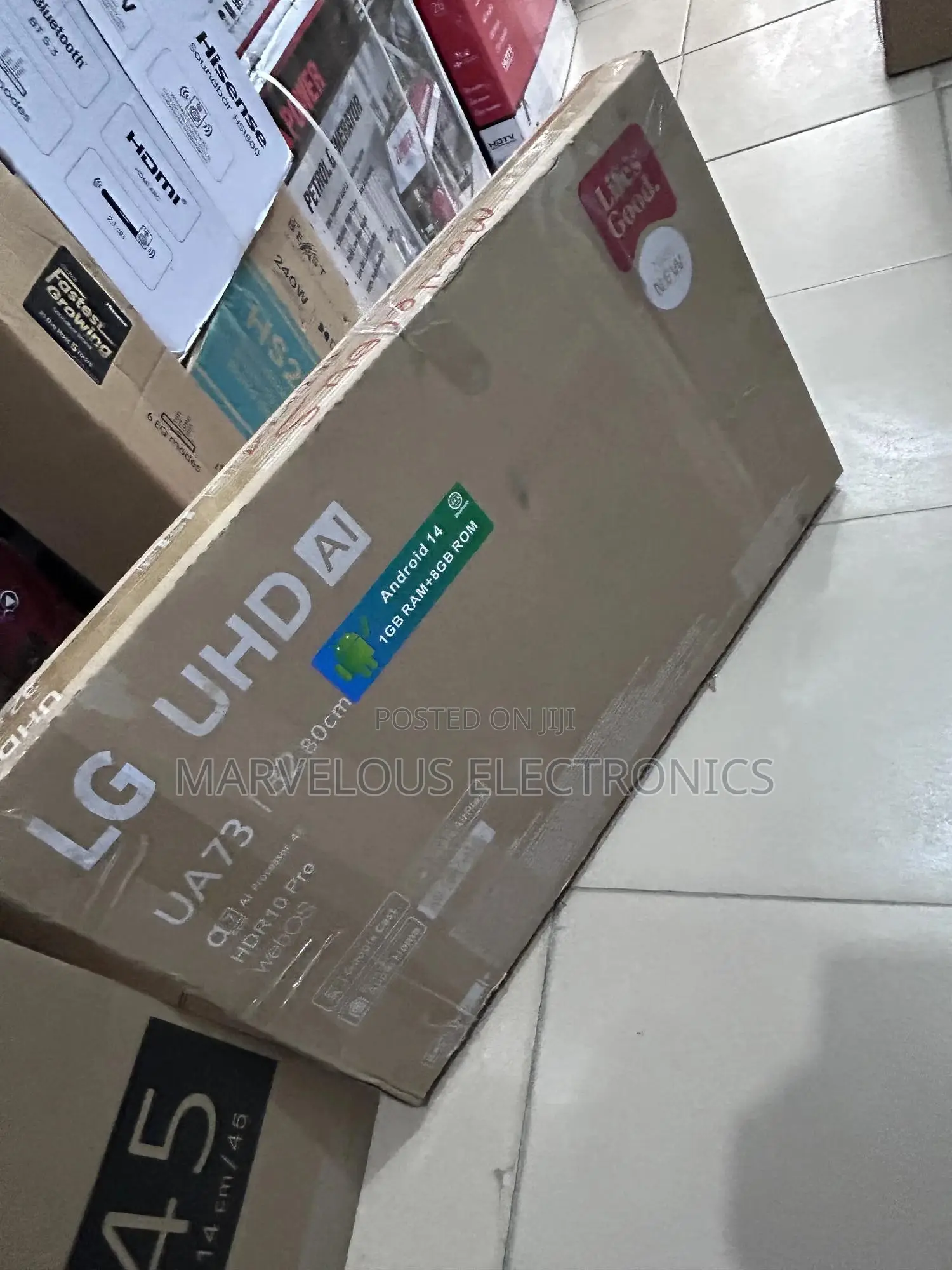 Brand New.LG 32inch Smart Framless Smart Television