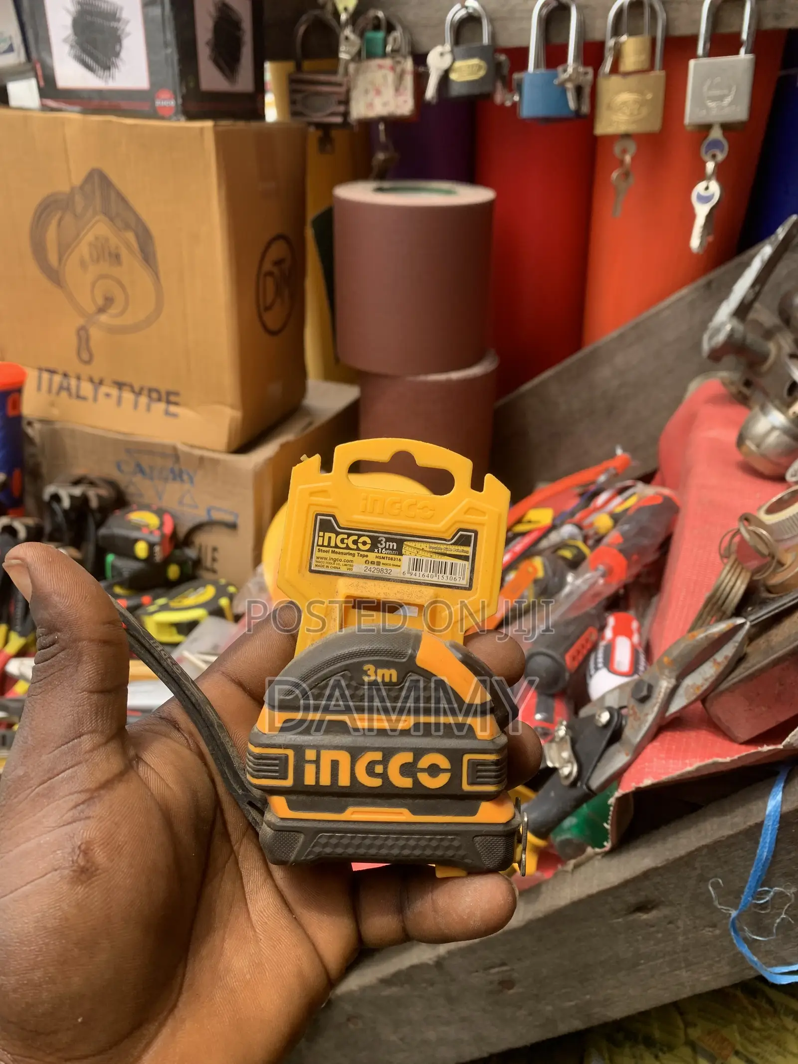 Ingco 3m X 16mm Steel Measuring Tape.