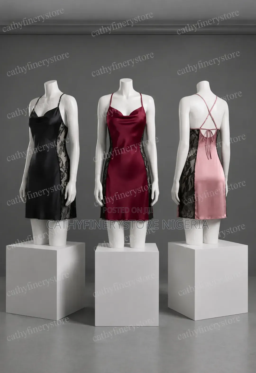 Ladies Sexy Plain Design Nightgown