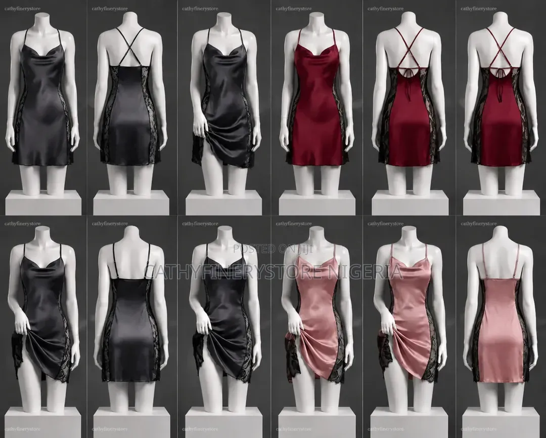 Ladies Sexy Plain Design Nightgown