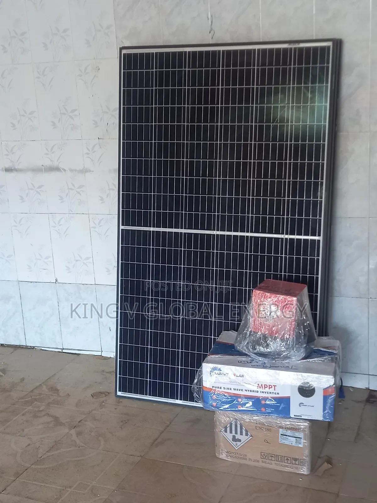 Solar System 5kva/24v Hybrid Inverter+5kwh/ 24v Lithium Battery