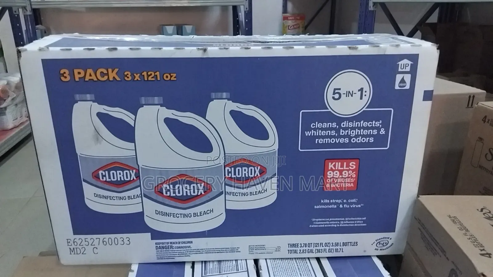 Clorox Disinfecting Bleach 3.58l, Pack of 3