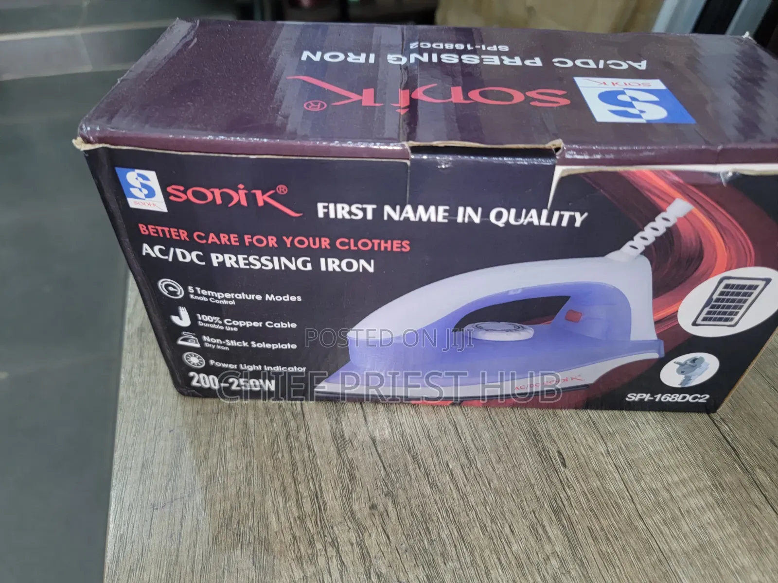 AC/Dc Solar Pressing Iron