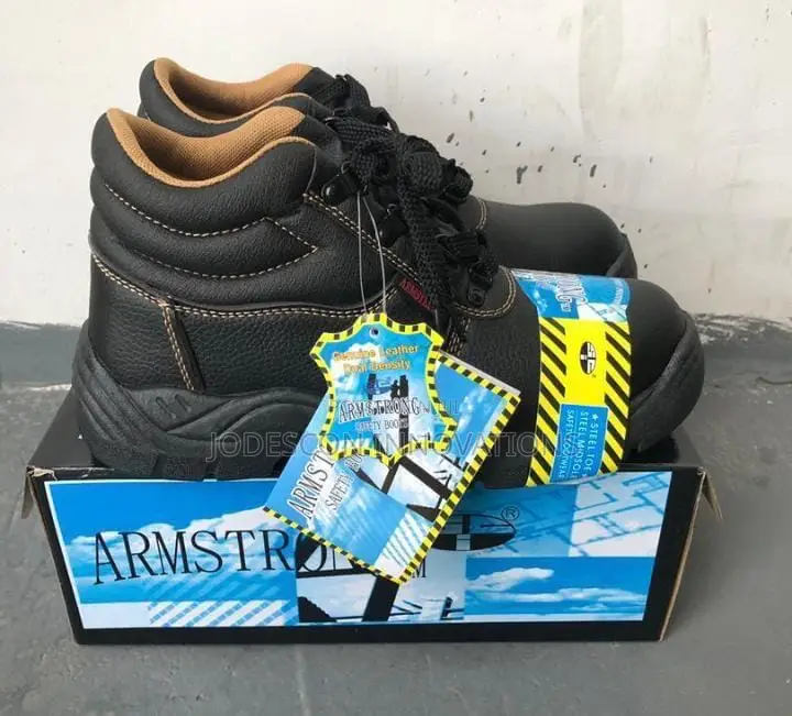 Original Armstrong Safety Boots - Genuine Leather & Steel Toe