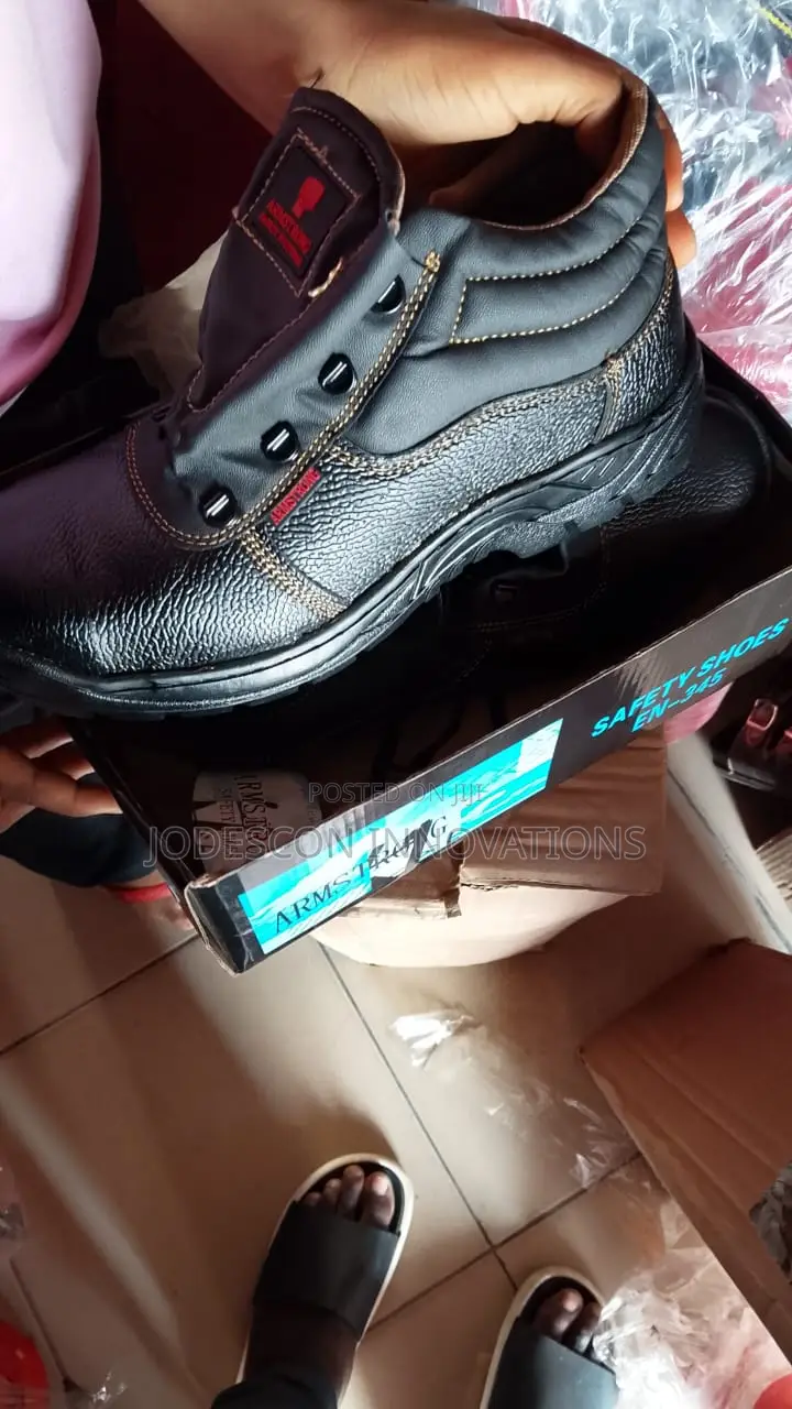 Original Armstrong Safety Boots - Genuine Leather & Steel Toe