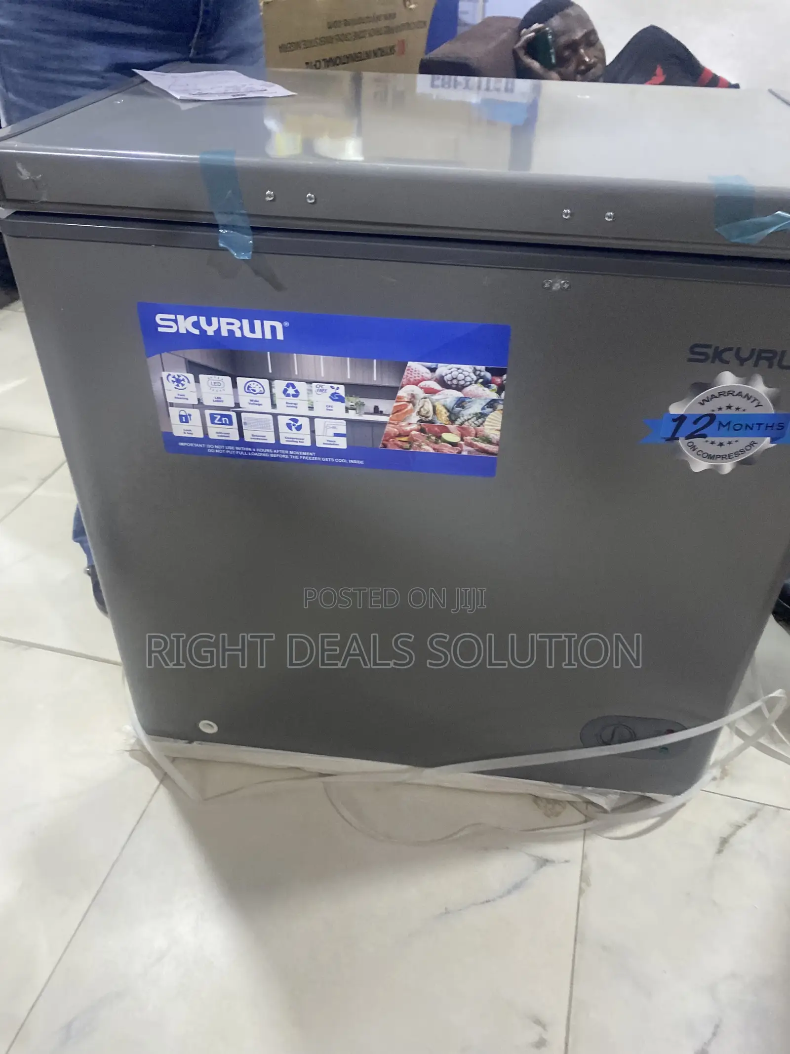 Skyrun 155L Chest Freezer BD-155HNW Brand New