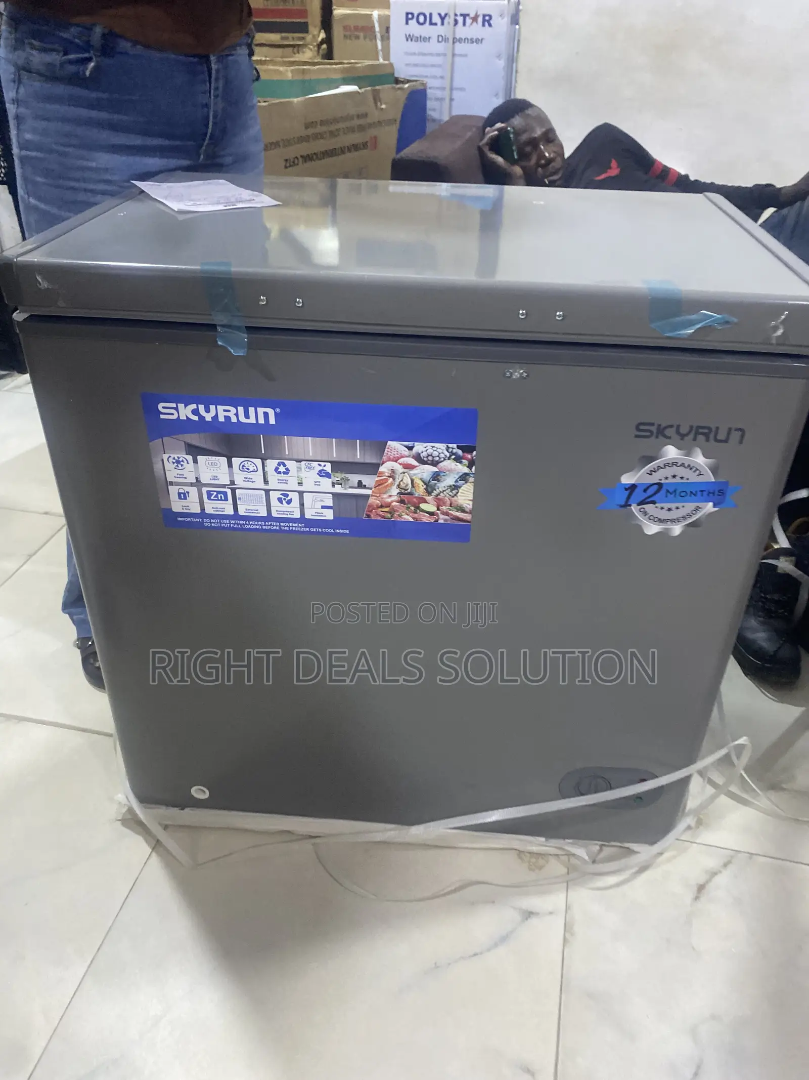 Skyrun 155L Chest Freezer BD-155HNW Brand New