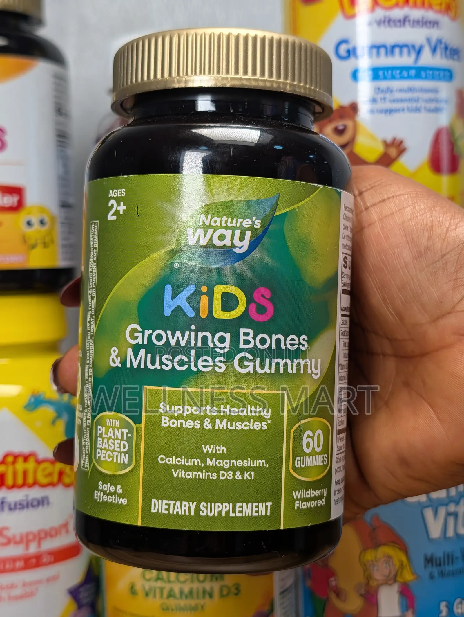 Nature's Way Kids Calcium Gummies | Strong Bones and Muscles | USA ||