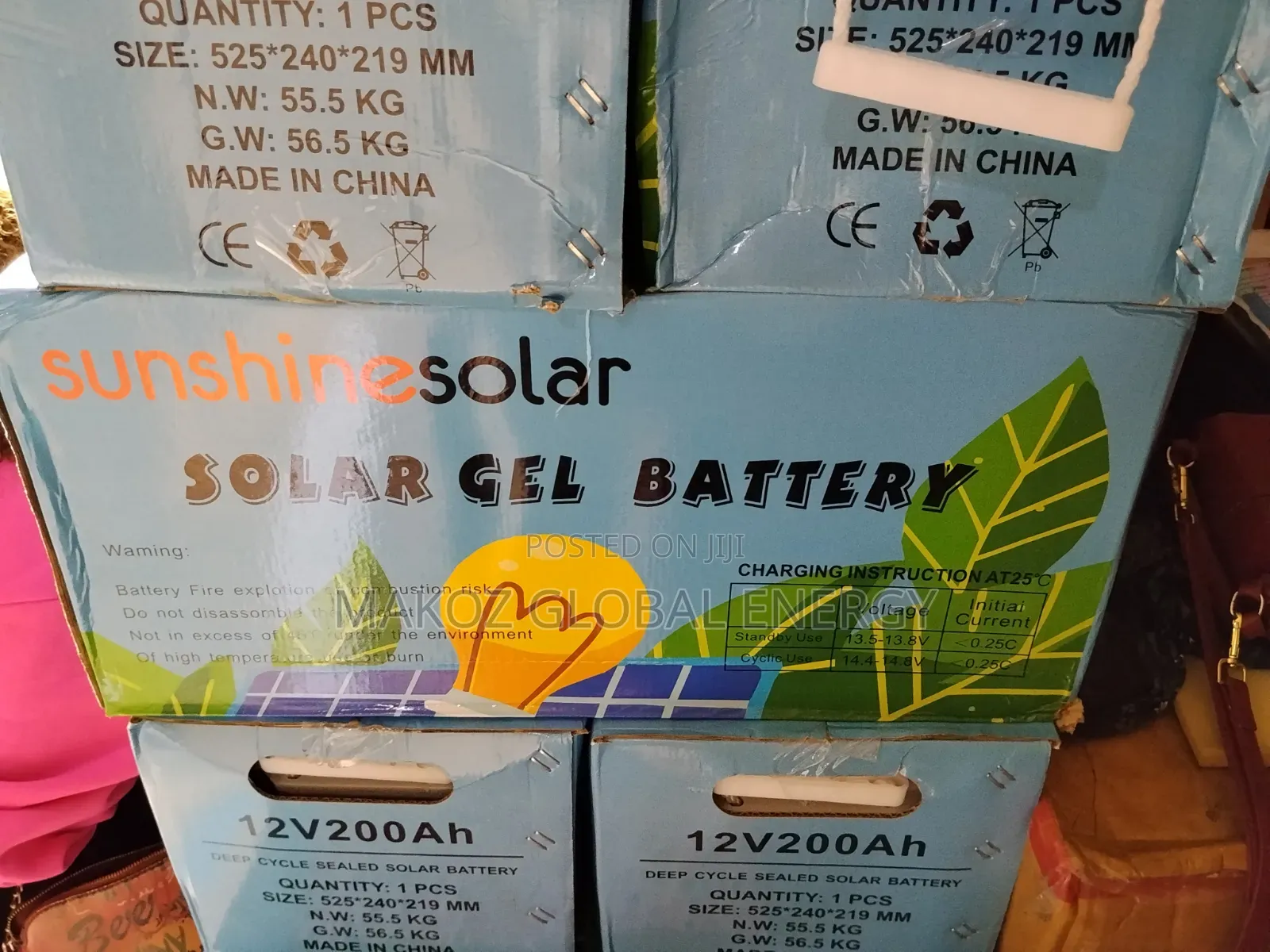 12V 200Ah Solar Gel Battery Sunshine Solar