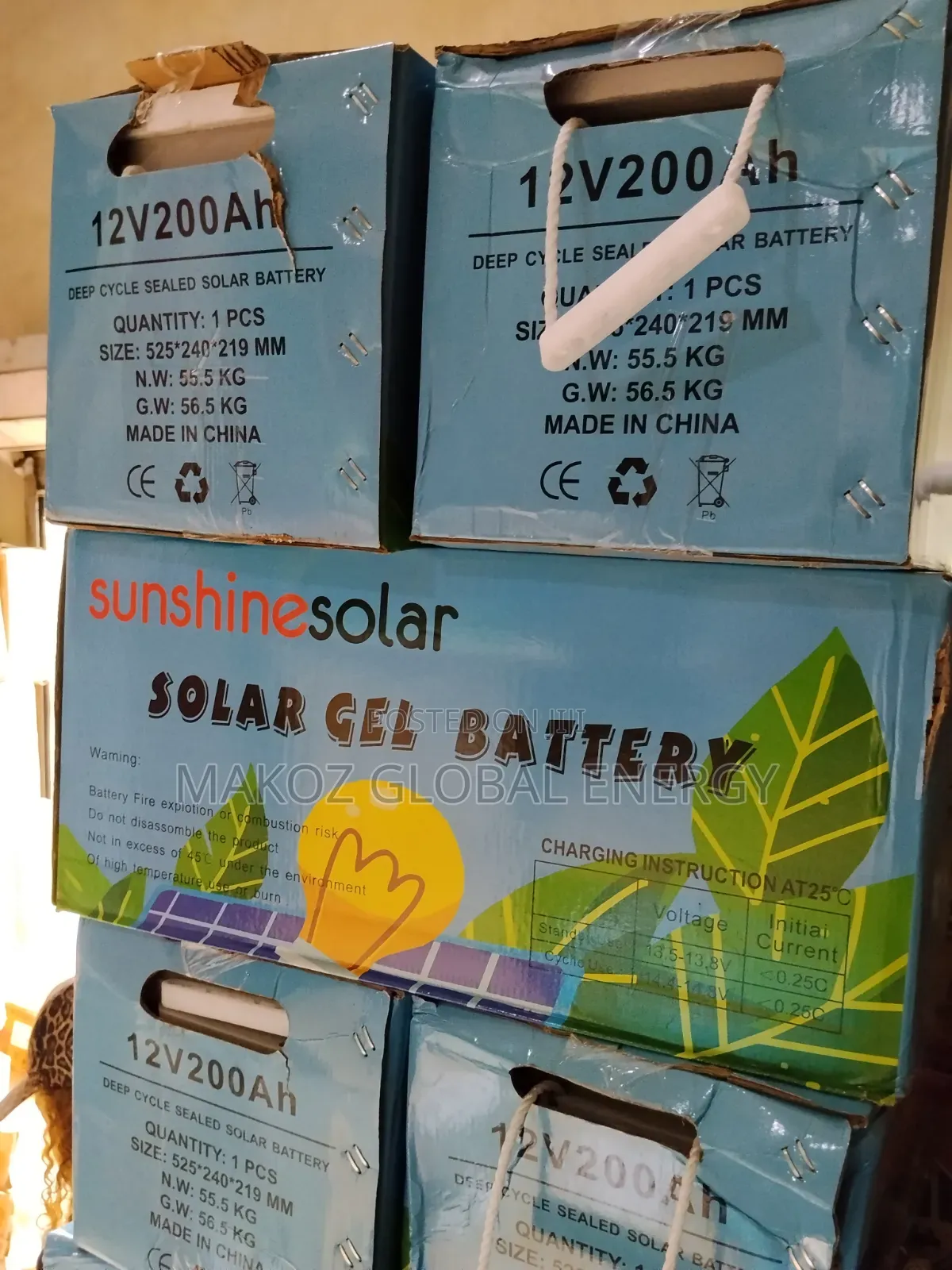 12V 200Ah Solar Gel Battery Sunshine Solar