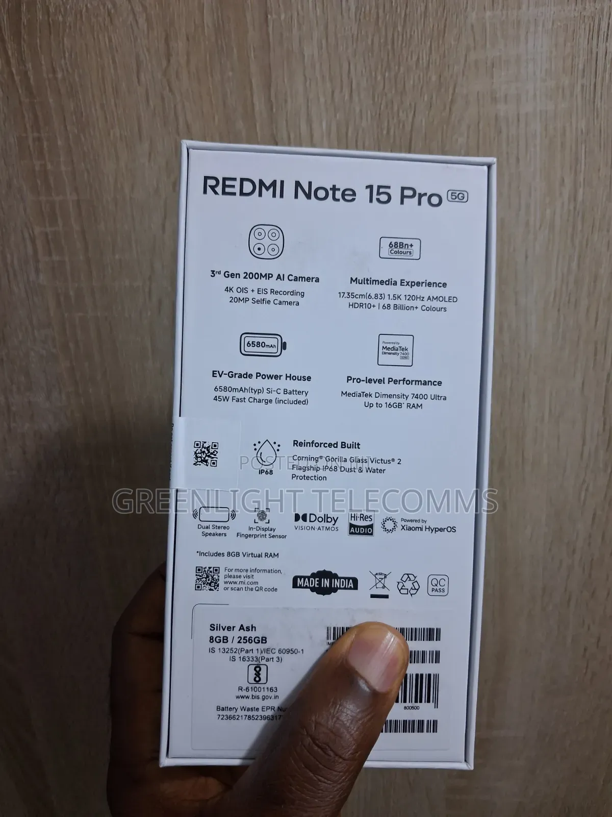 New Xiaomi Redmi Note 15 Pro 256 GB Silver