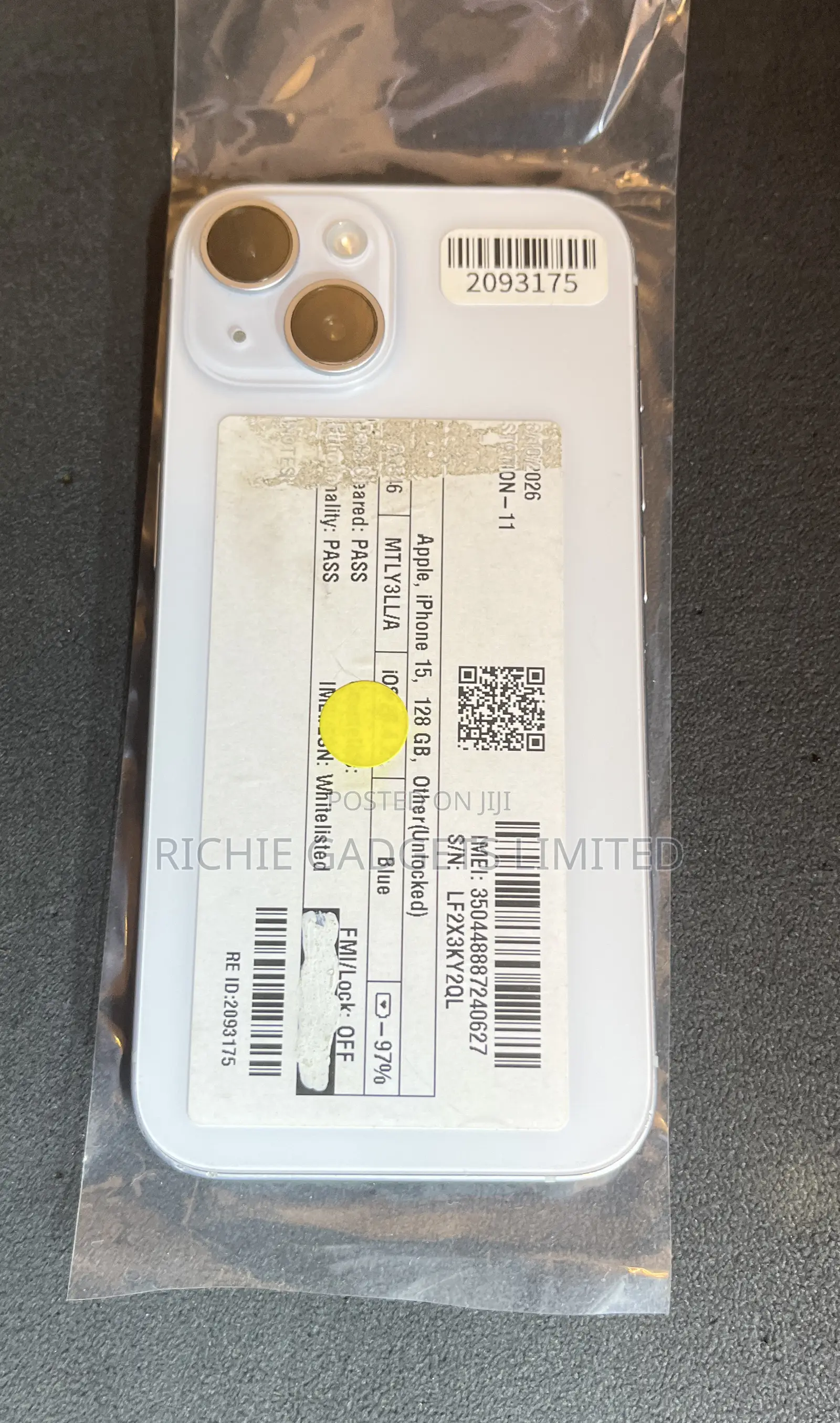 Apple iPhone 15 128 GB Blue