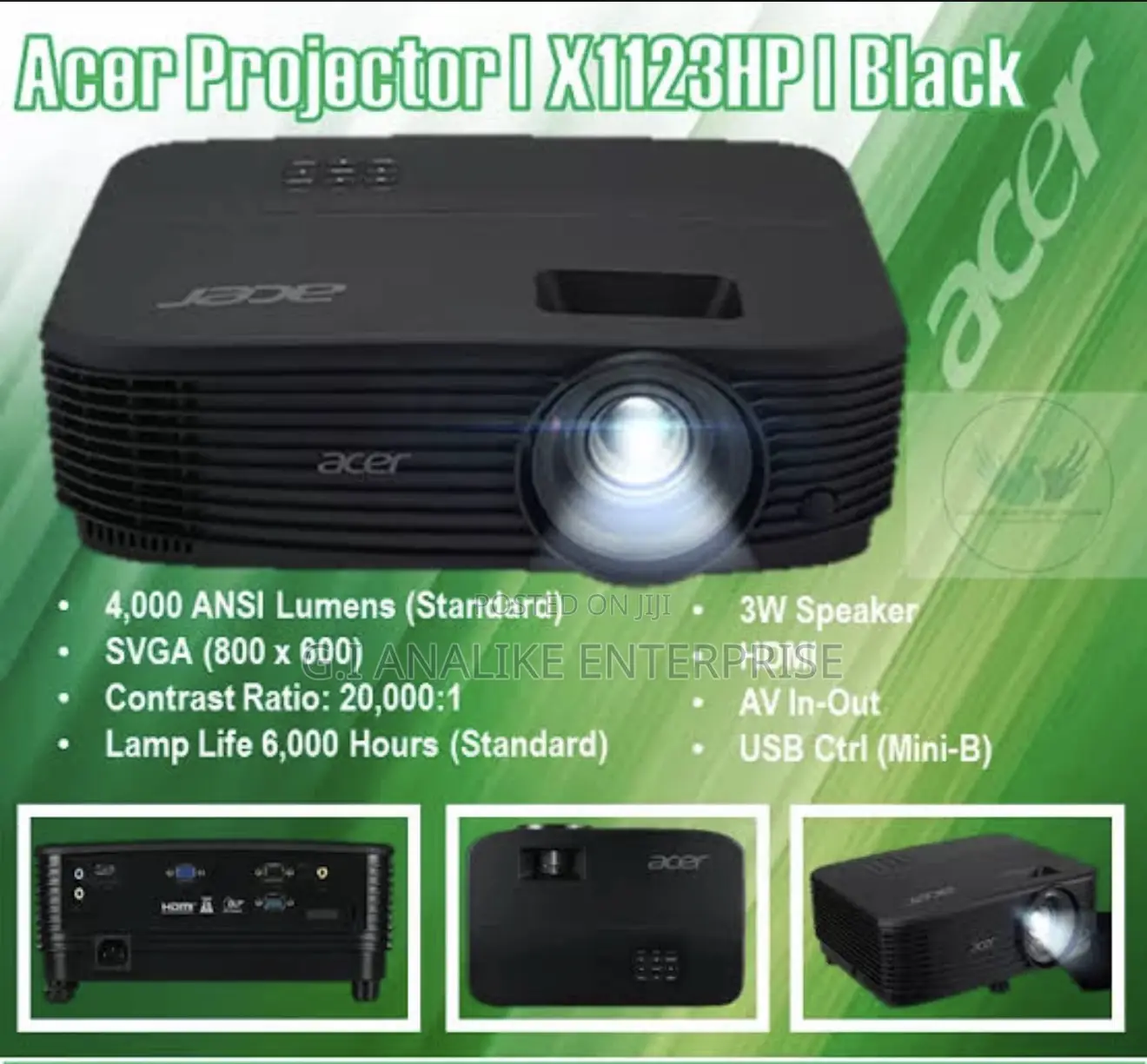 Acer Projector X1123HP Projector