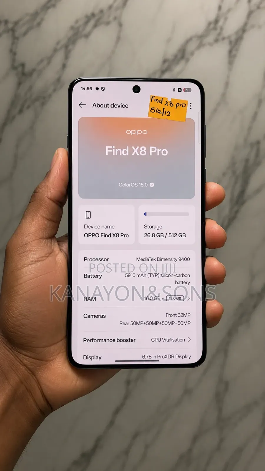 Oppo Find X8 Pro 512 GB Black