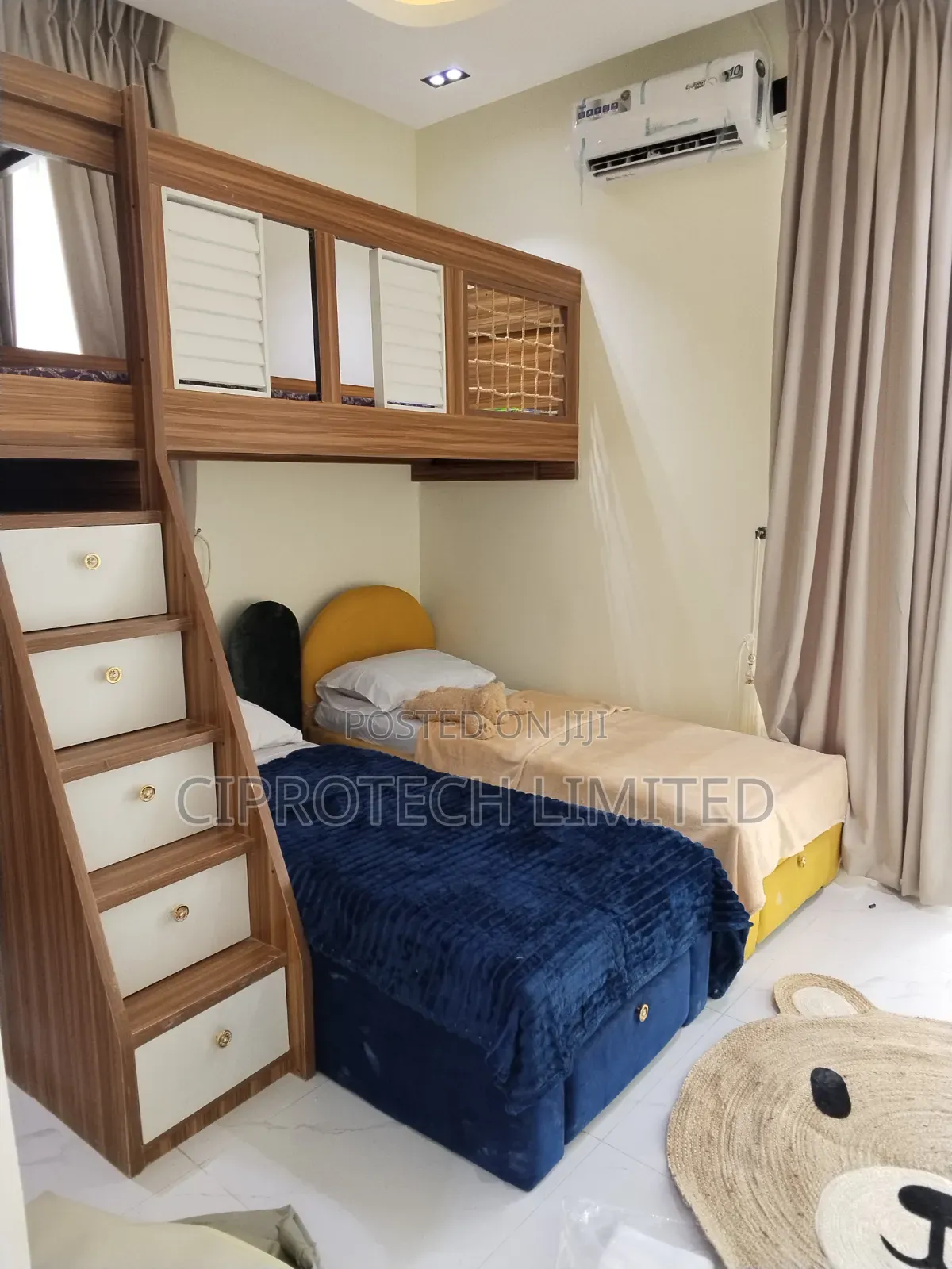 Wooden Bunk Bed Adults Children