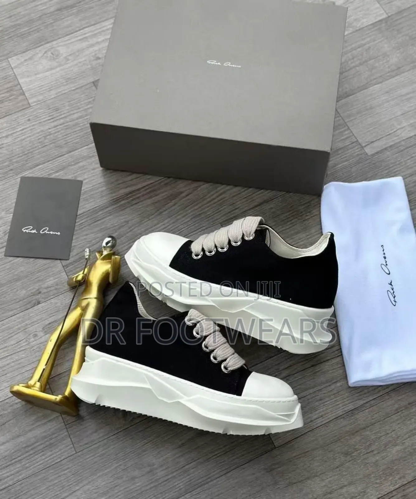 Rick Owens Premium Low-Top Sneakers–Men's Designer Casual Shoes