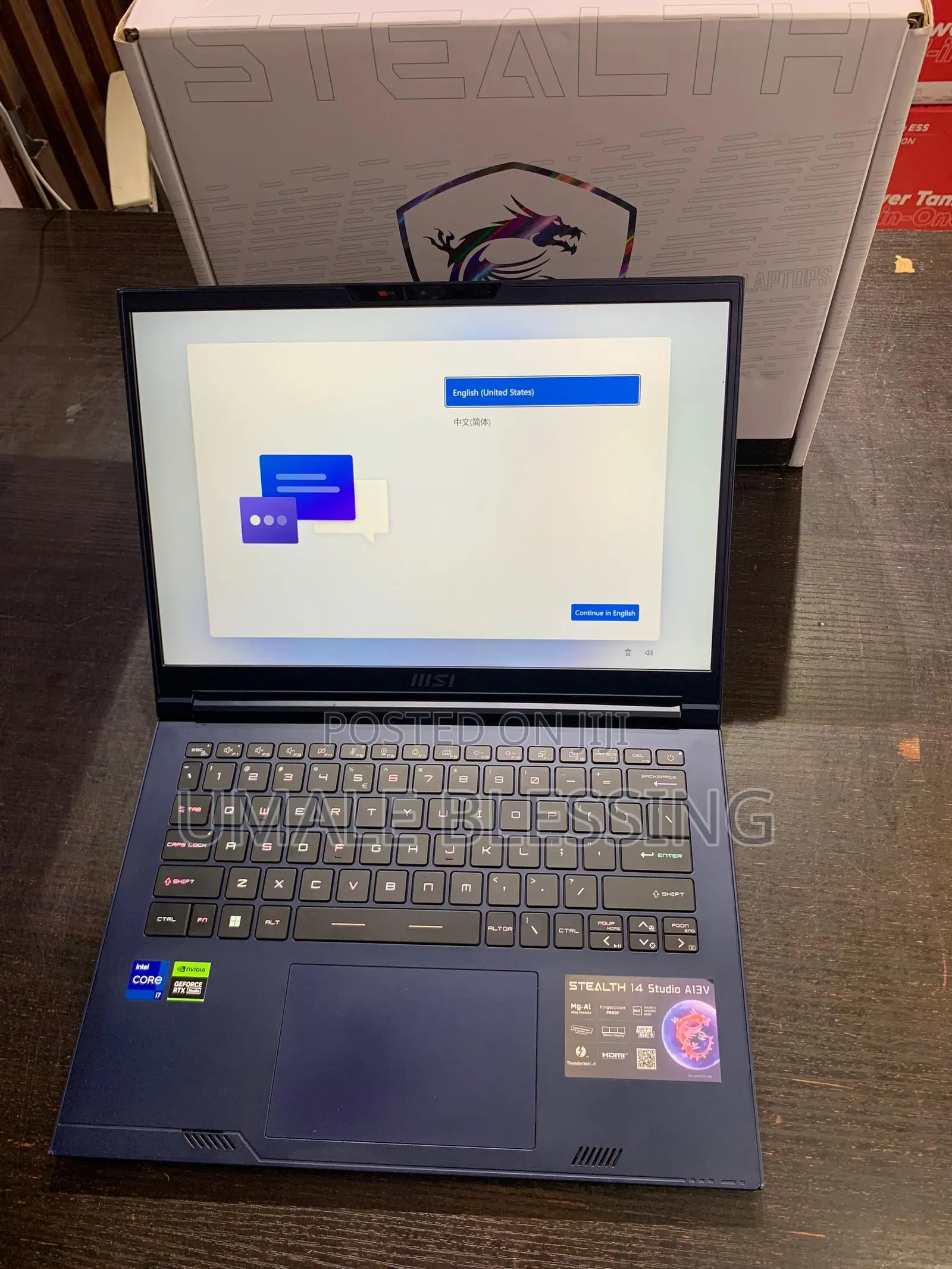 Laptop MSI Stealth 14 Studio A13VF 16GB Intel Core i7 SSD 1T