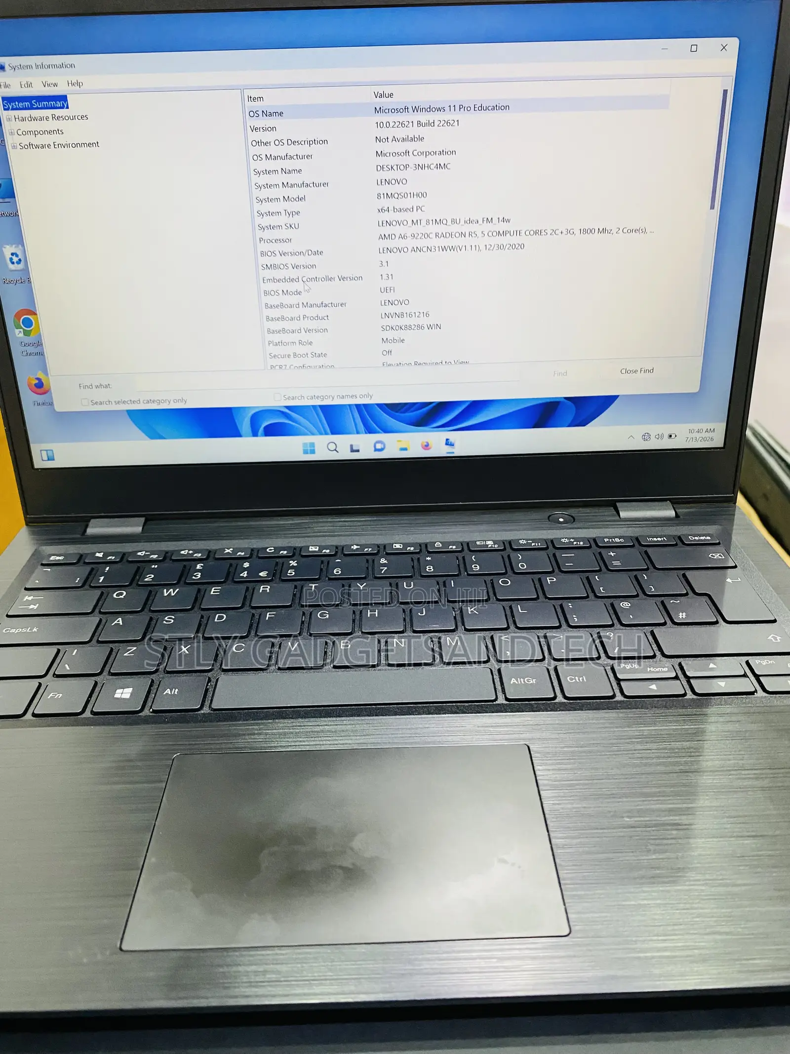 Laptop Lenovo A7 4GB AMD eMMC 60GB