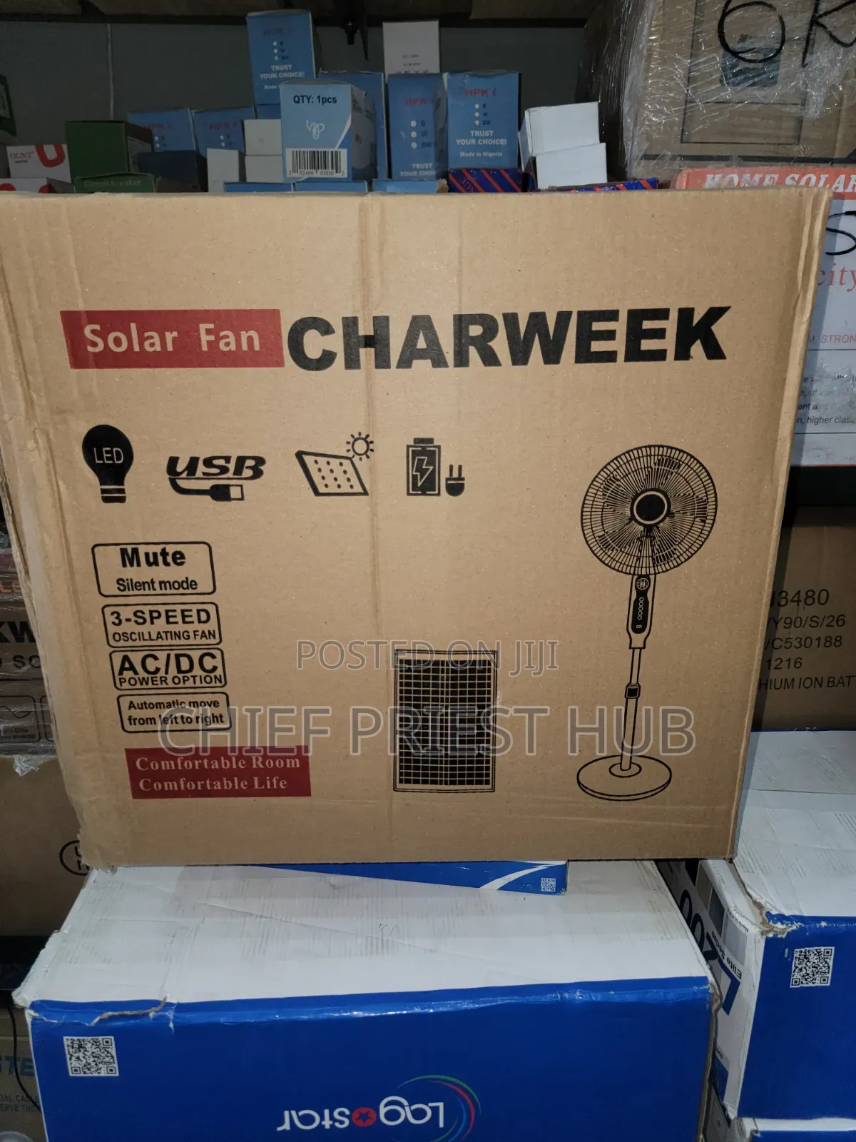 Solar Standing Fan