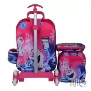 Frozen Kids Trolley Bag Lunch Box Pencil Case