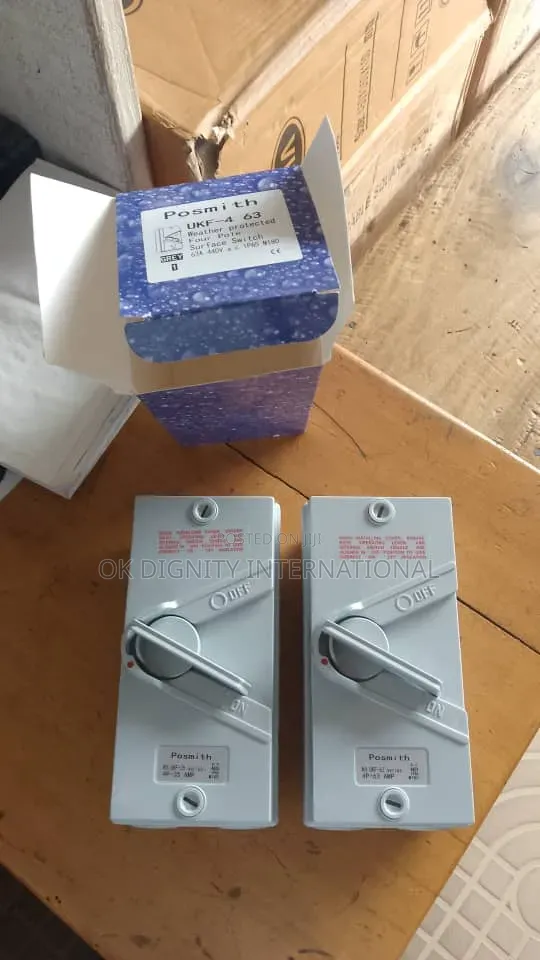 63A 4-Pole Weatherproof Isolator Switch – AC Disconnect Switch (IP66)