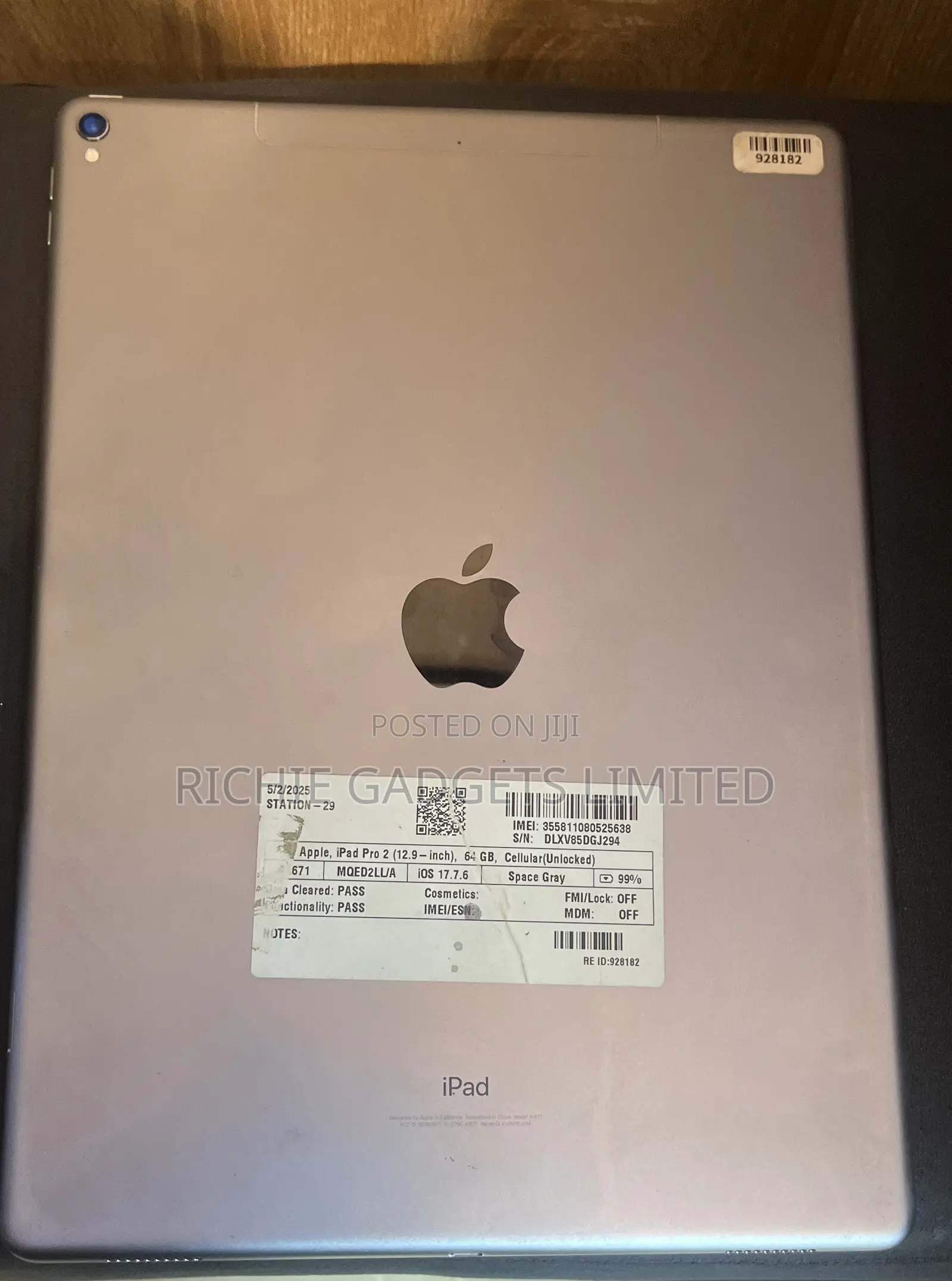 Apple iPad Pro 12.9 (2017) 64 GB Gray