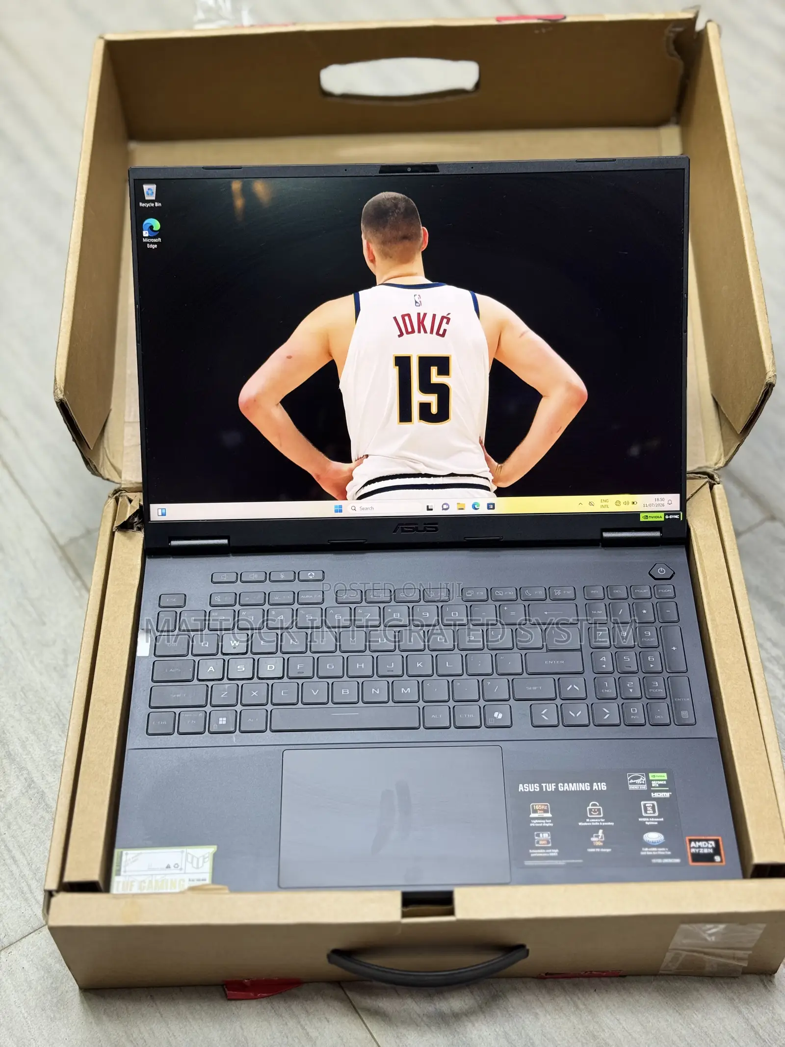 Laptop Asus TUF Gaming A16 32GB AMD Ryzen 9 SSD 1T