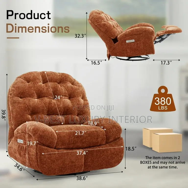 Electric Power Recliner Chair – Smart Comfort With Added Convenience.