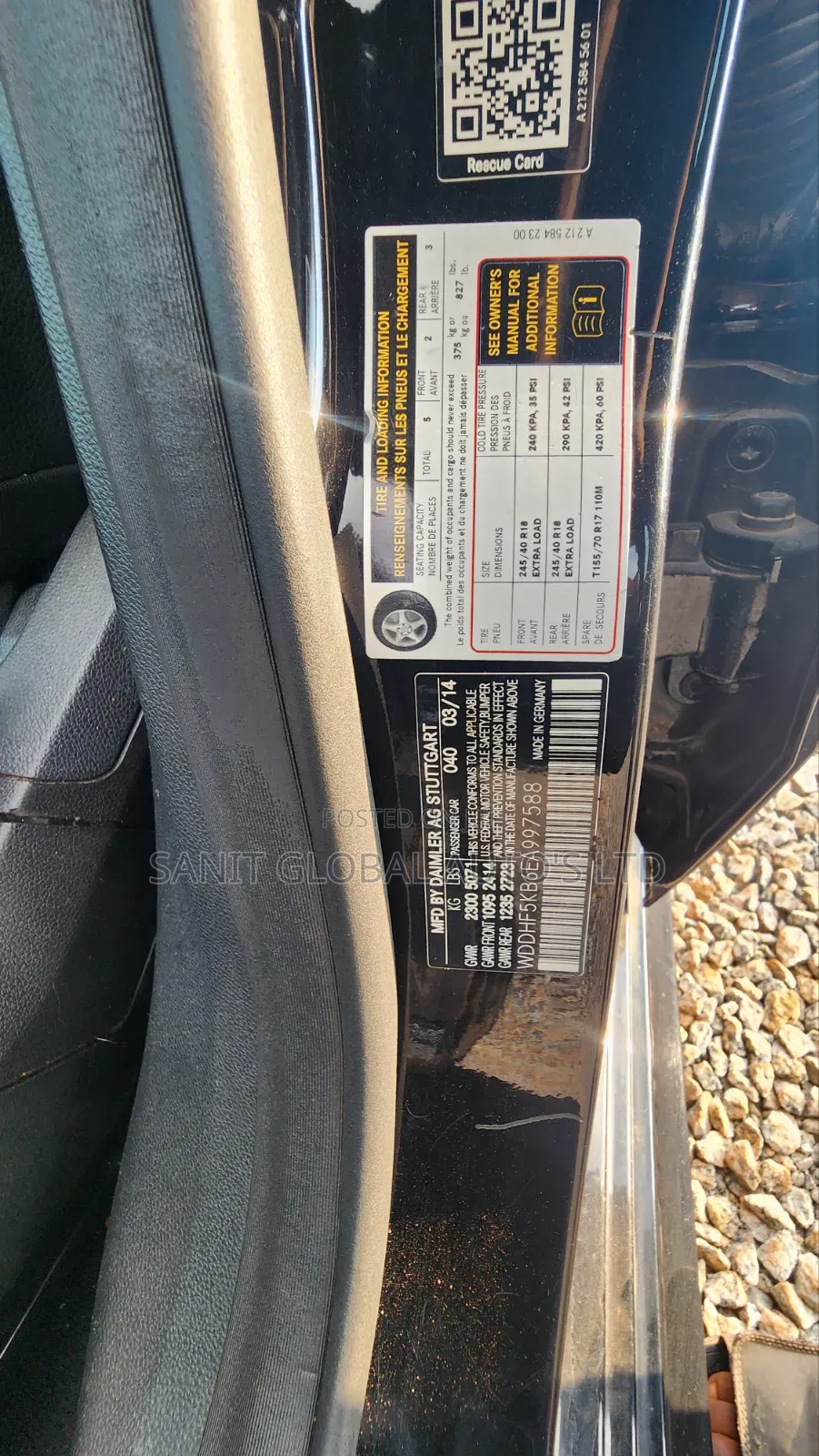 Mercedes-Benz E350 2014 Black