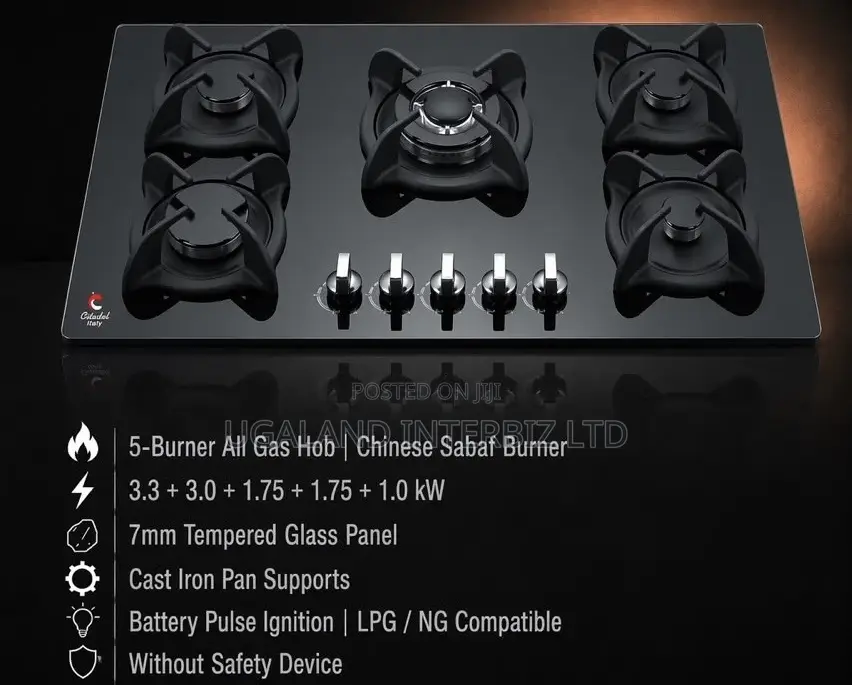 Italy Premium 5-Burner All Gas Hob
