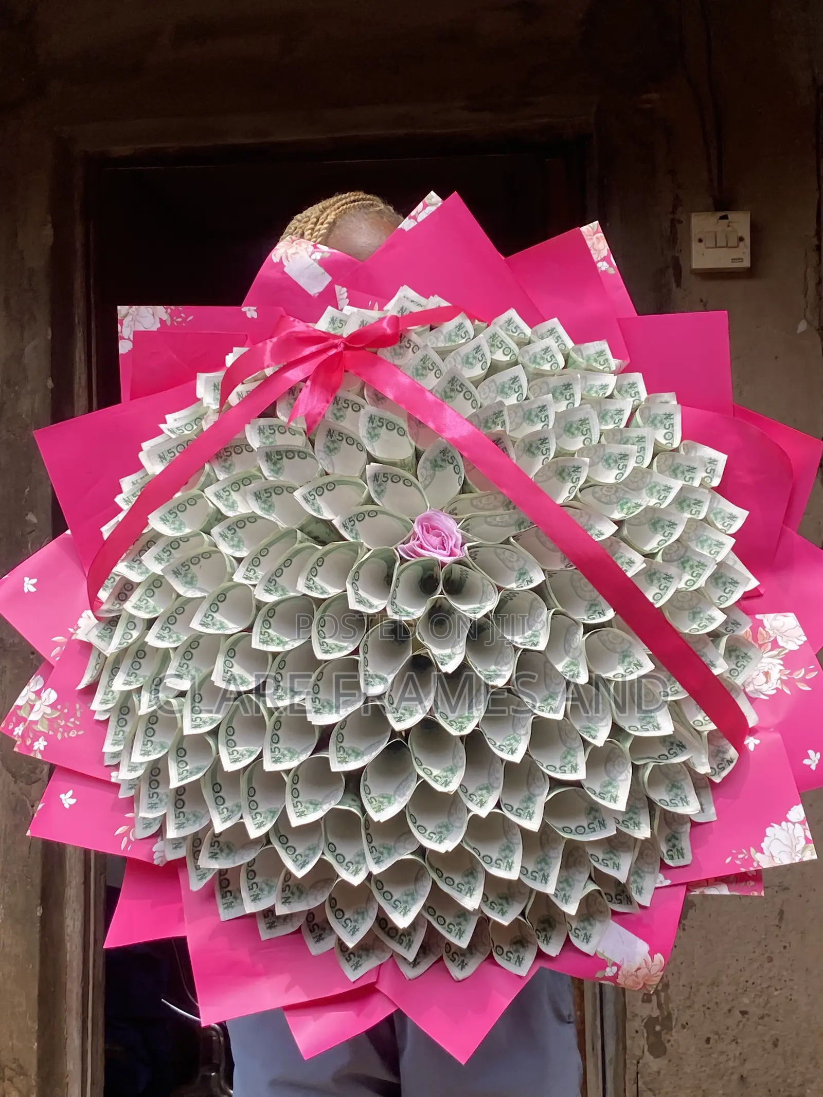 Beautifully Wrapped Money Bouquet