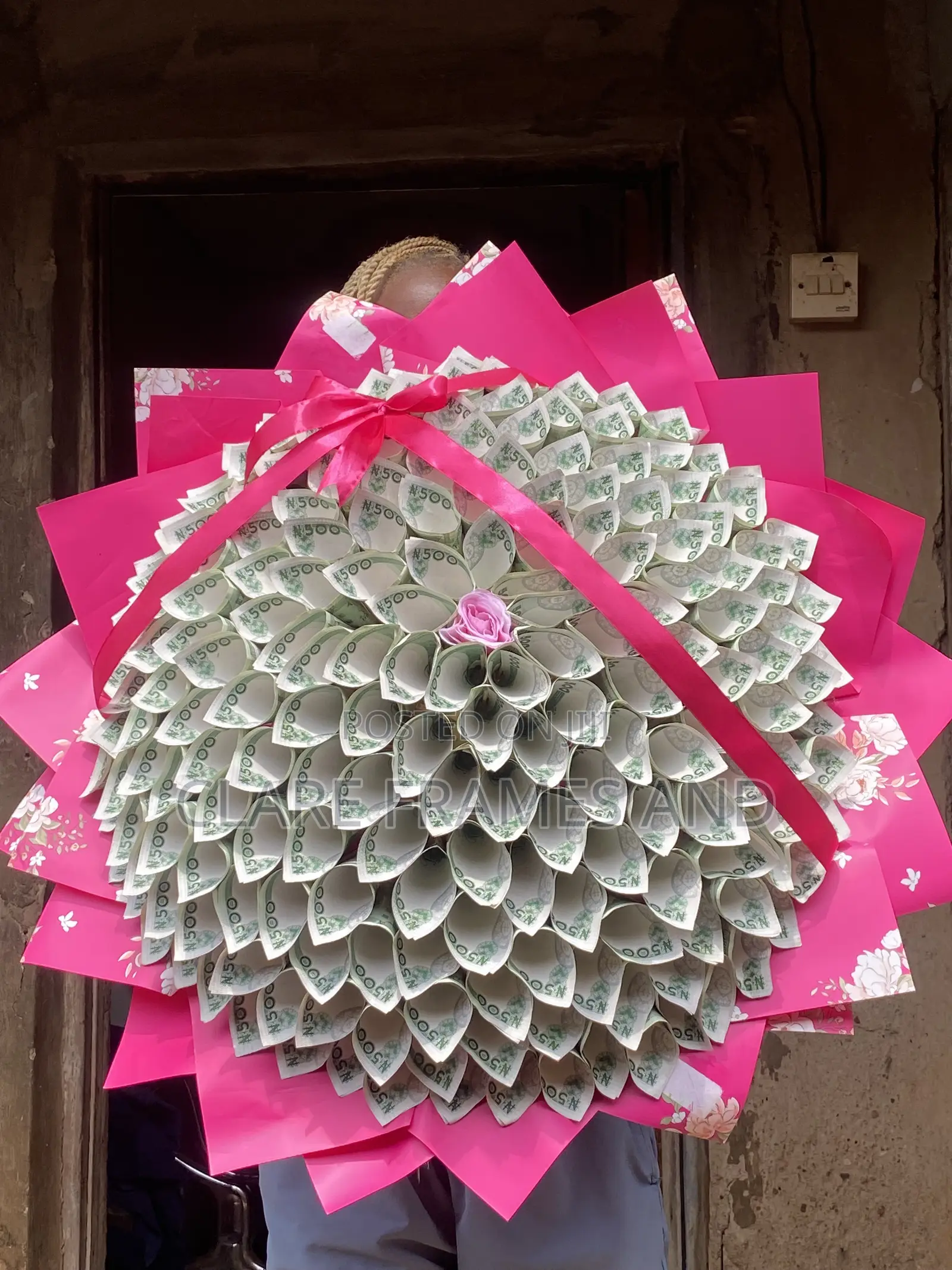 Beautifully Wrapped Money Bouquet